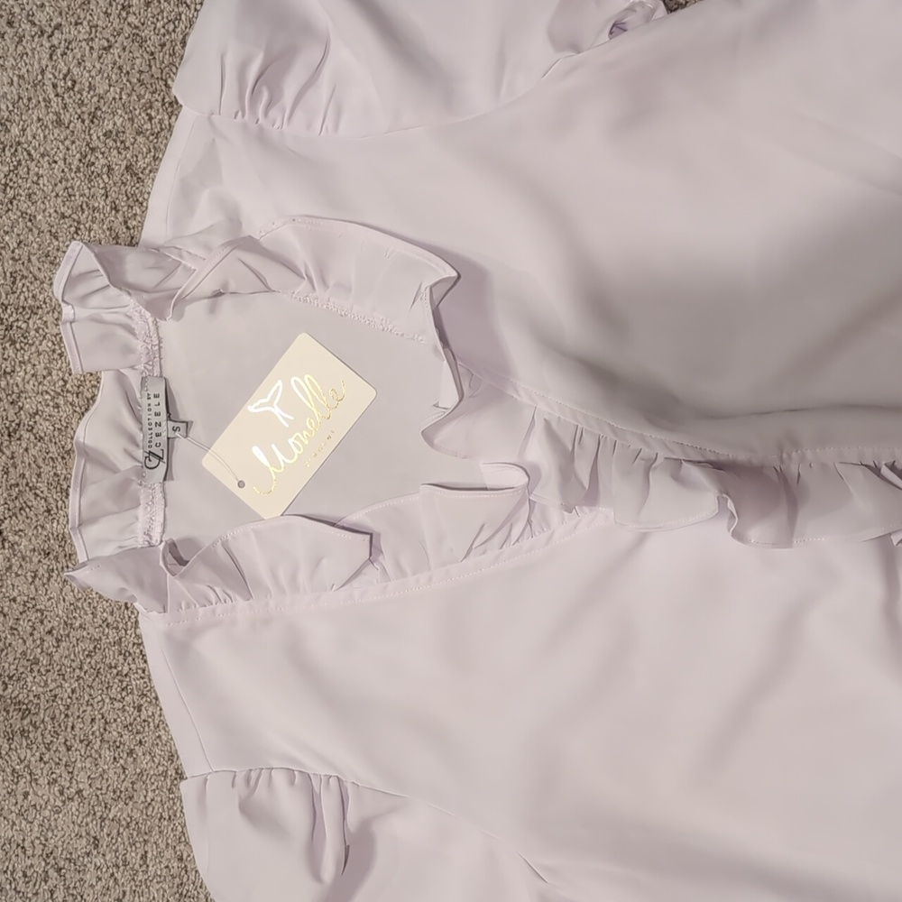 NWT Collection By Cezele Ruffle Blouse - Picture 2 of 4